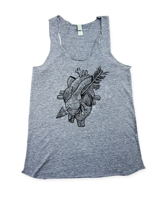 Women's Anantomical Heart Tank Top mint tank top