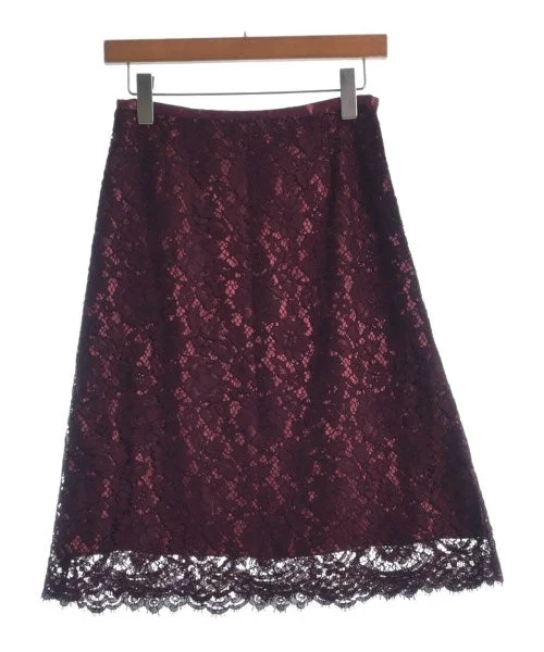 UNTITLED Knee length skirts linen skirt light