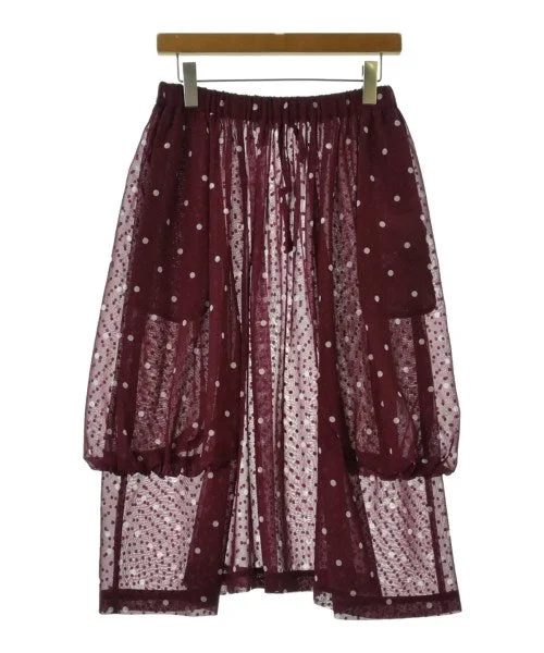 COMME des GARCONS COMME des GARCONS Knee length skirts flowy skirt hem