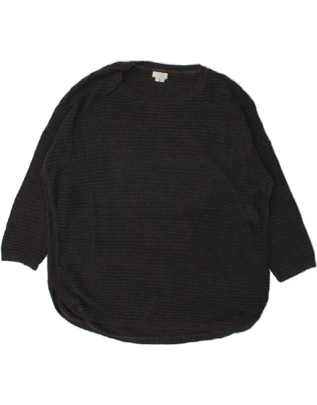 FAT FACE Womens Oversized Crew Neck Jumper Sweater UK 16 Lareg Black Boxy Sweater Fitted Sweater A-Line