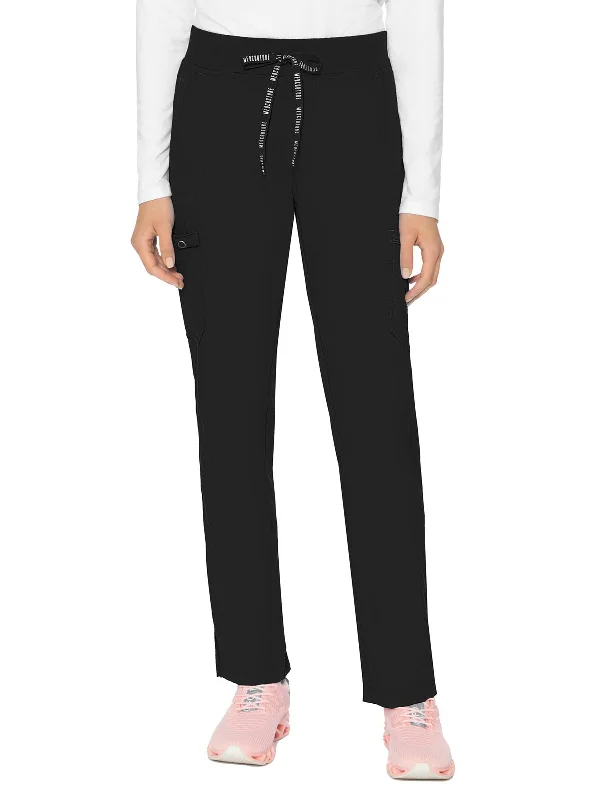 Women's 6-Pocket Jersey-Knit Waistband Pant Patterned Jersey Tee