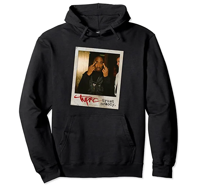 Trust Nobody Tupac Hoodie Hoodie with Half-Zip Sporty Casual