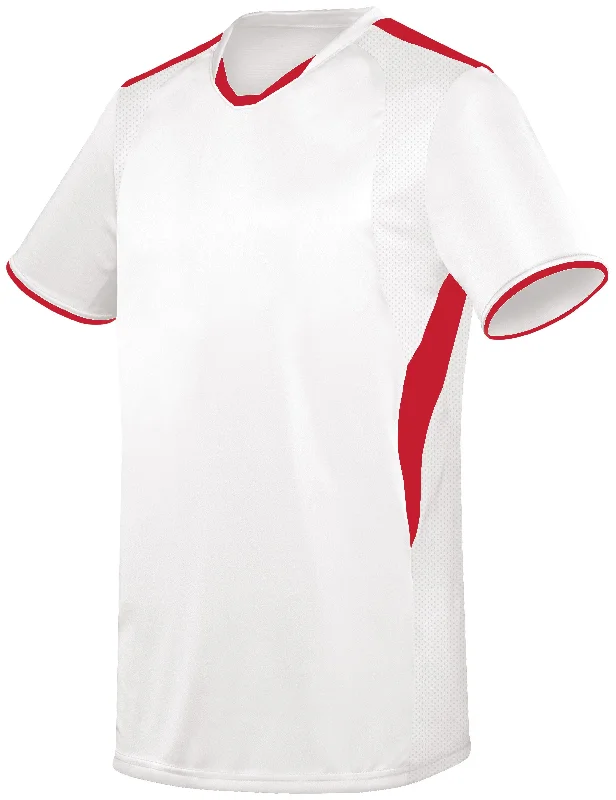 WHITE/SCARLET