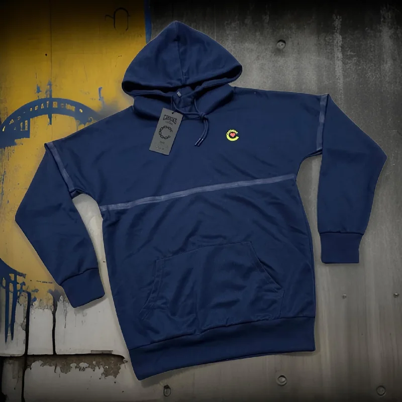 *CROOKS & CASTLES* (BLUE) WOMEN’S PULLOVER HOODIE Hoodie with Print Artistic Unique