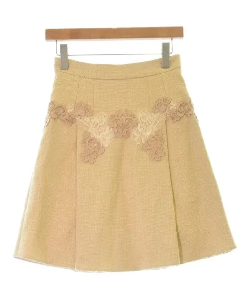 DOLCE&GABBANA Knee length skirts leather skirt modern