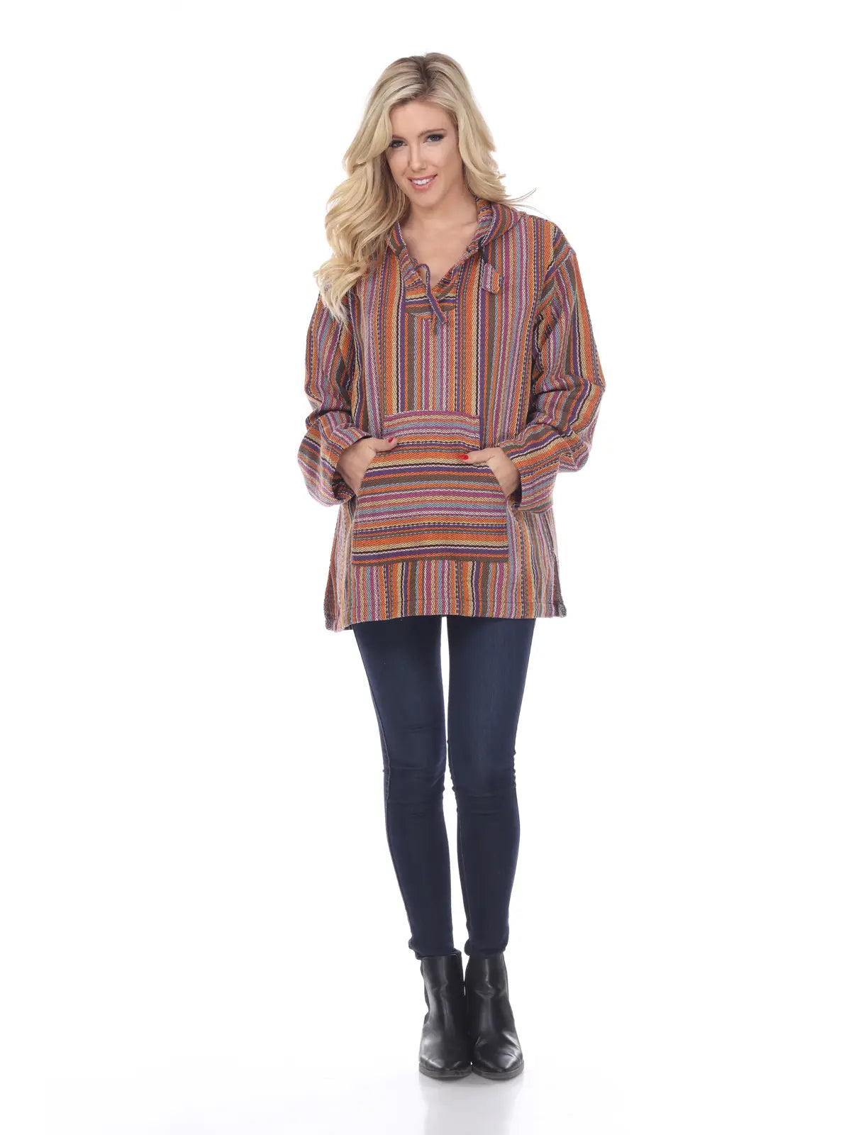 Cotton Woven Pullover Hoodie Hoodie with Belted Waist Structured Tailored