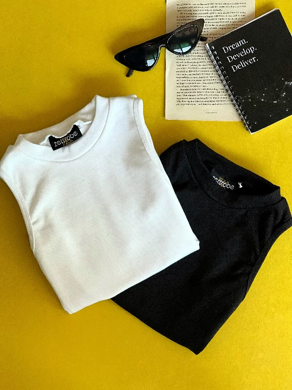Pack of 2 Basic Tank low neck tank