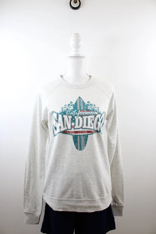 Vintage San Diego Sweatshirt (S) Hoodie with Emblem Brand Identity