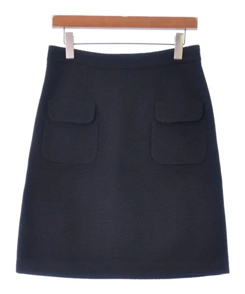 PAULE KA Knee length skirts velvet skirt rich