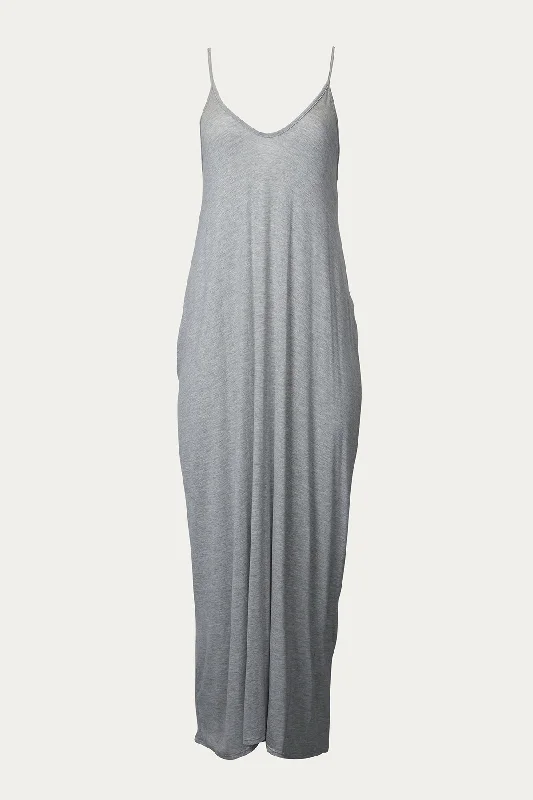 ESSENTIAL STRETCH-MODAL JERSEY MAXI DRESS Dark Color Jersey Shirt