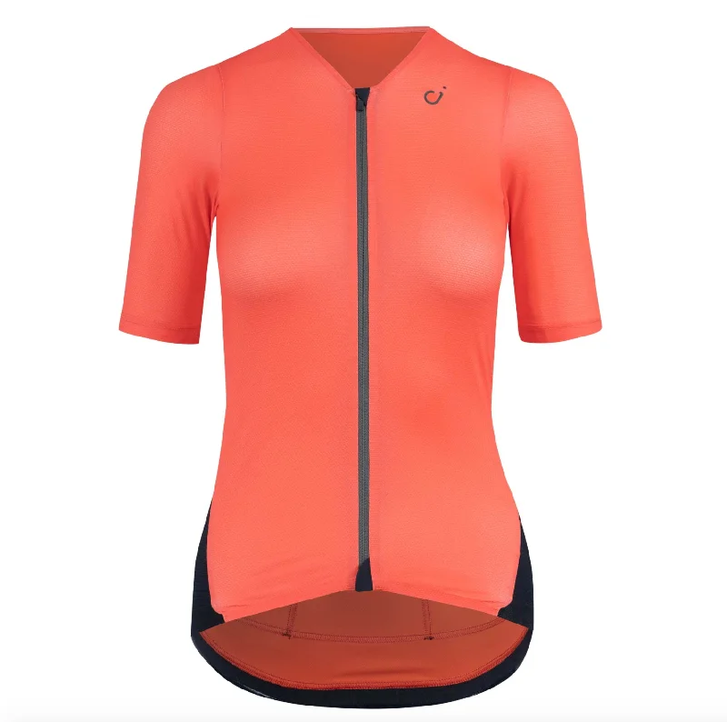 VELOCIO WOMENS JERSEY CONCEPT CORAL RED Warm Jersey Shirt