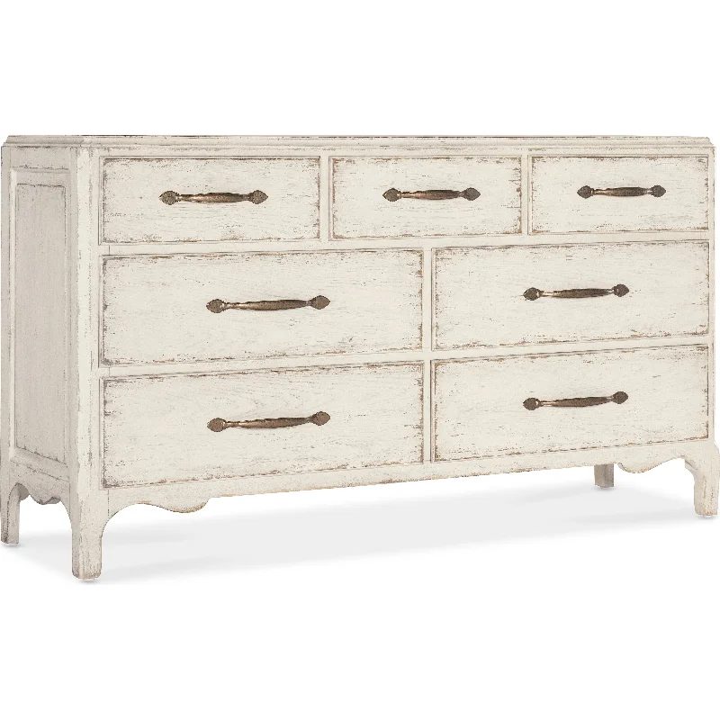 Americana 7-Drawer Dresser - Whites/Creams/Beiges empire Waist empire