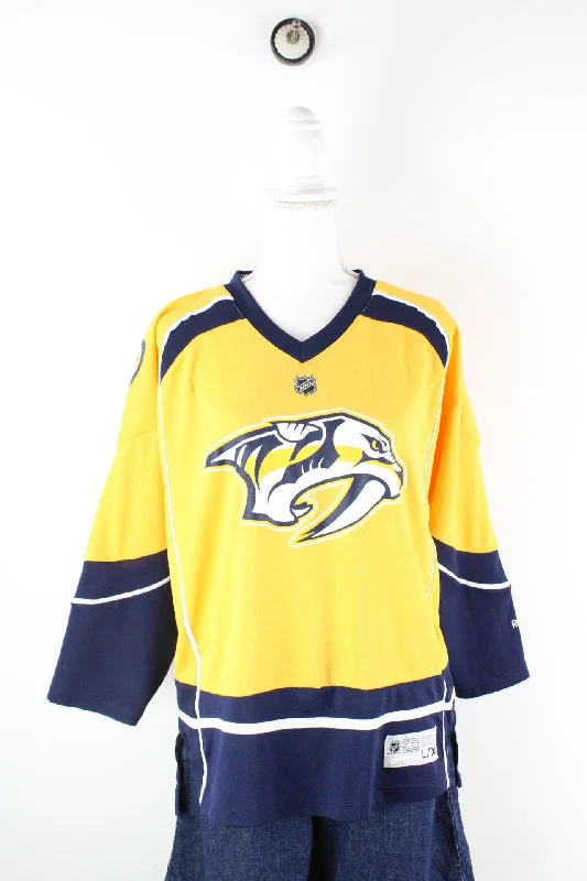 Vintage NHL Jersey (XL) Floral Jersey Blouse