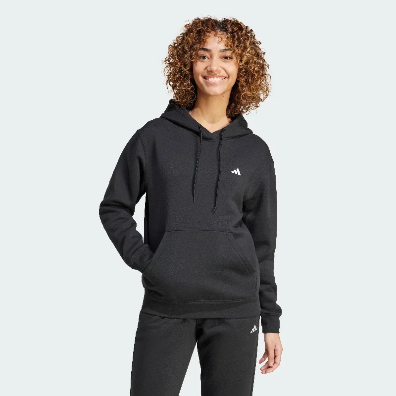 Women's adidas Essentials Small Logo Feel Cozy Hoodie Hoodie with Cuffed Sleeves Snug Secure