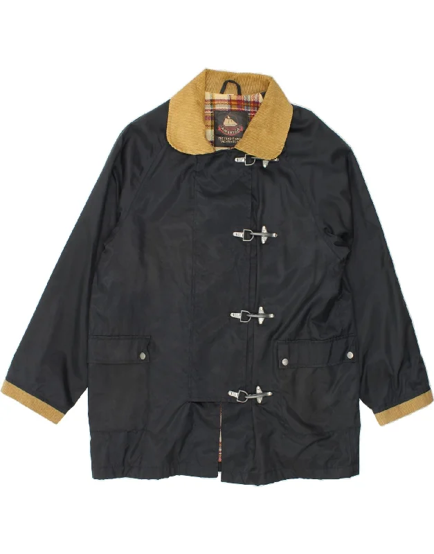 VINTAGE Womens Yachting Utility Jacket UK 20 2XL Black Polyamide Satin Jacket Silk Jacket Chiffon Jacket