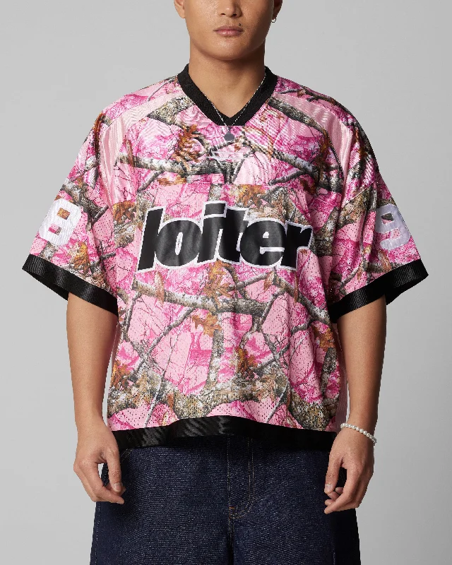 Loiter Training Jersey Pink Camo Chic Jersey Tee