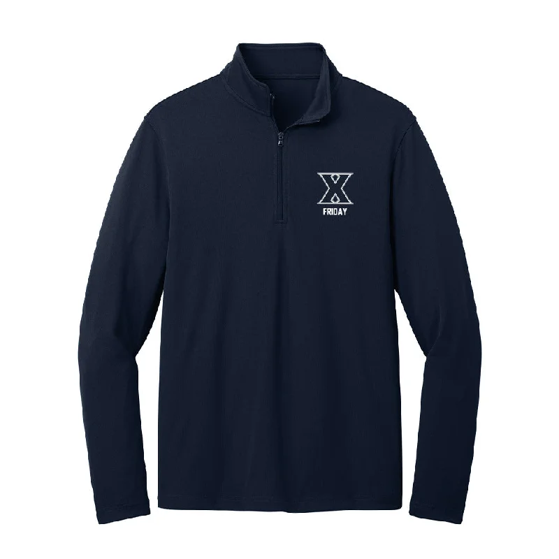 Xavier - NCAA Women's Soccer : Kate Friday - Lightweight Quarter Zip Jacket Cardigan Sweater Pullover