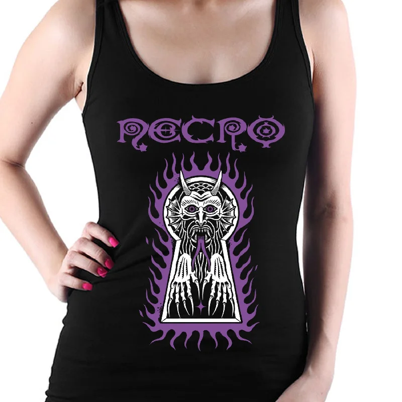 Necro "Fire Demon" Girls Tank Top lounge tank top