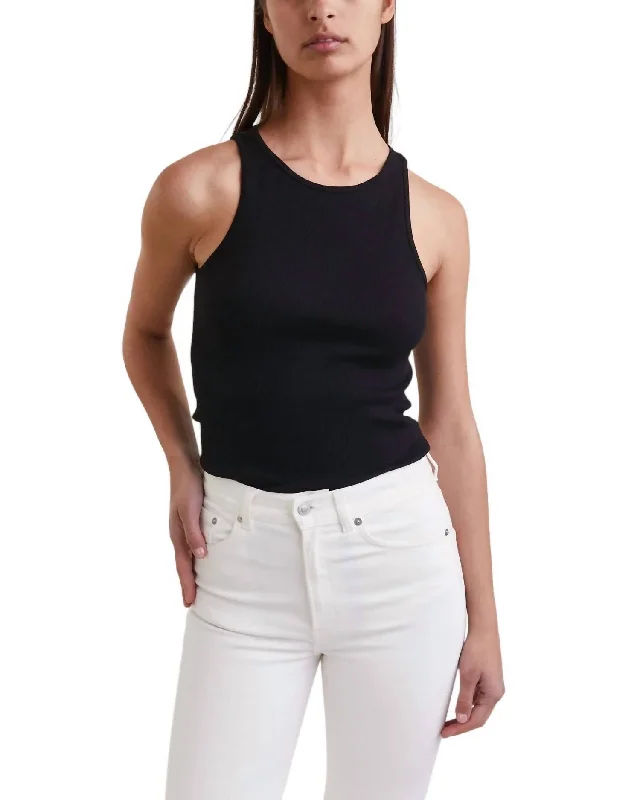 Amani Tank Top In Black workout tank top