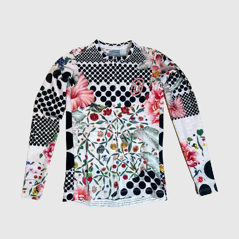 Omloop White Lightweight Long-Sleeve Women's Jersey Party Jersey Tee