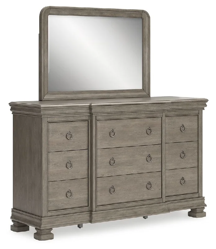 Lexorne - Gray - Dresser And Mirror Tunics Sale discount
