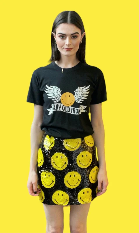 Any Old Iron x Smiley Skirt velvet skirt luxurious