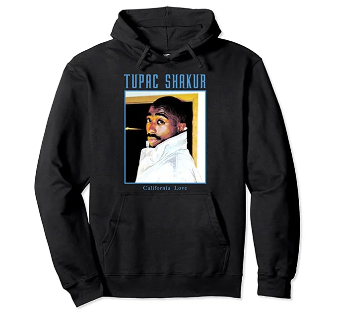Tupac Vision Hoodie Hoodie with Toggle Buttons Decorative Unique