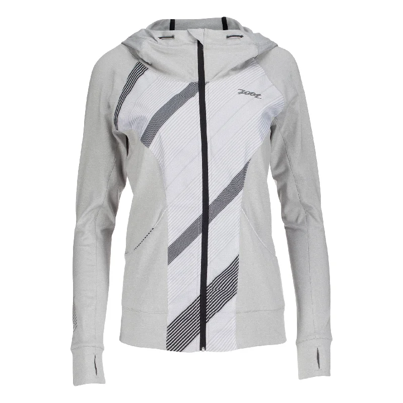 Womens Run Dawn Patril Full-Zip Hoodie Hoodie with Typography Text Message