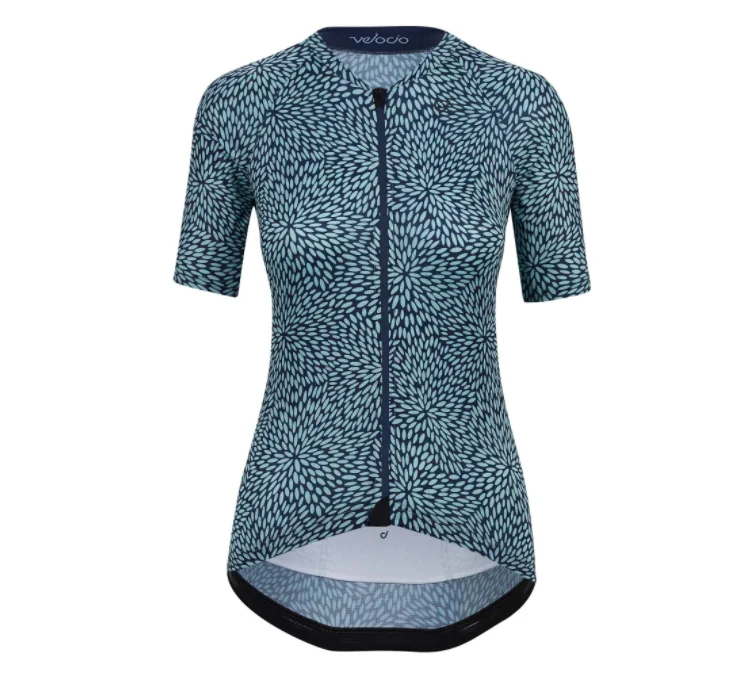 VELOCIO SUMMER ULTRALIGHT FLORA WOMENS JERSEY NAVY/MINT Branded Jersey Tee