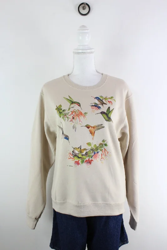 Vintage Valerie Pfeiffer Sweatshirt (S) Hoodie with Pocket Utility Practical