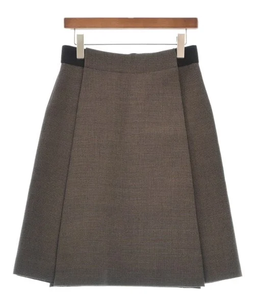 Drawer Knee length skirts asymmetrical skirt cut
