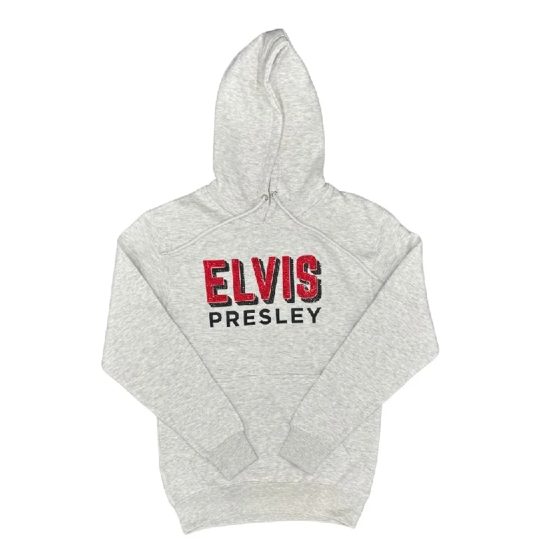 Elvis Presley Rhinestone Pullover Hoodie Cotton Hoodie Fleece Lining Warmth