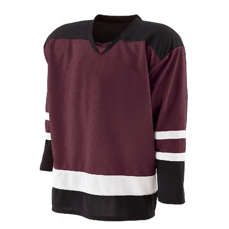 MAROON/BLACK/WHITE