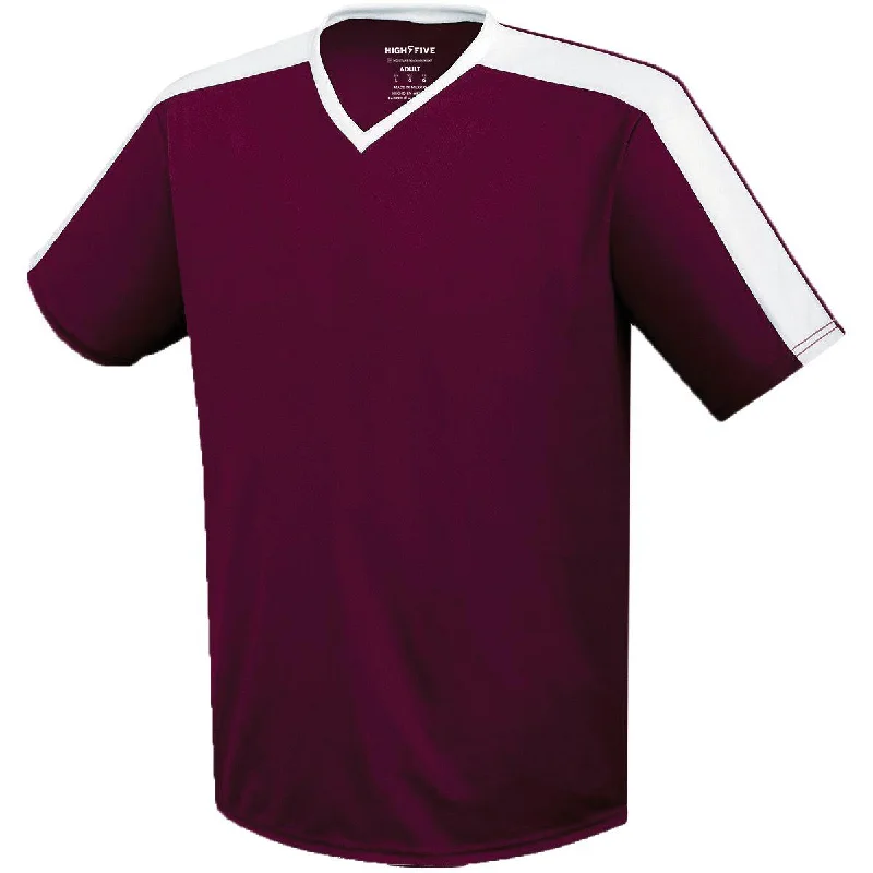 MAROON/WHITE