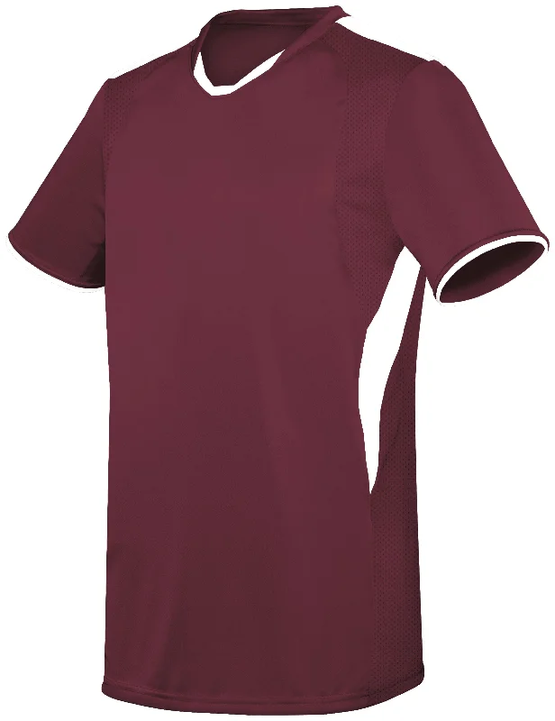 MAROON/WHITE