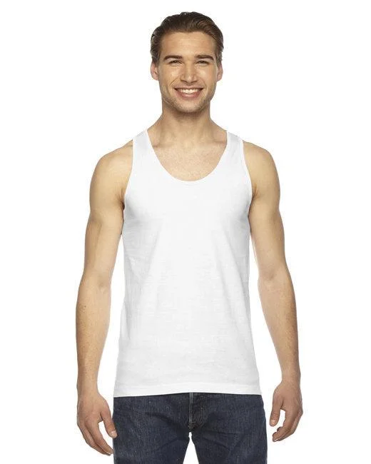 American Apparel Unisex Fine Jersey Tank 2408 (Pack of 6) Minimalist Jersey Tee