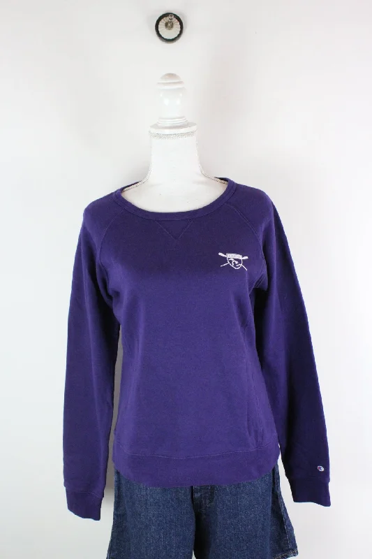 Vintage Champion Crew Sweatshirt (M) Hoodie with Logo Branding Identity