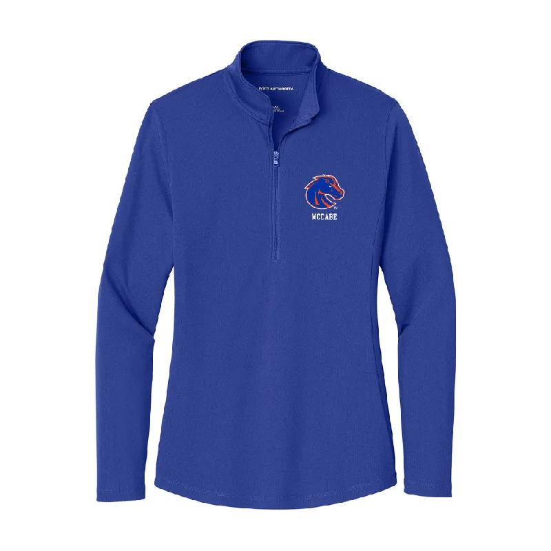 Boise State - NCAA Women's Soccer : Molly McCabe - Women's Lightweight Quarter Zip Jacket Fleece Jacket Down Jacket Parka