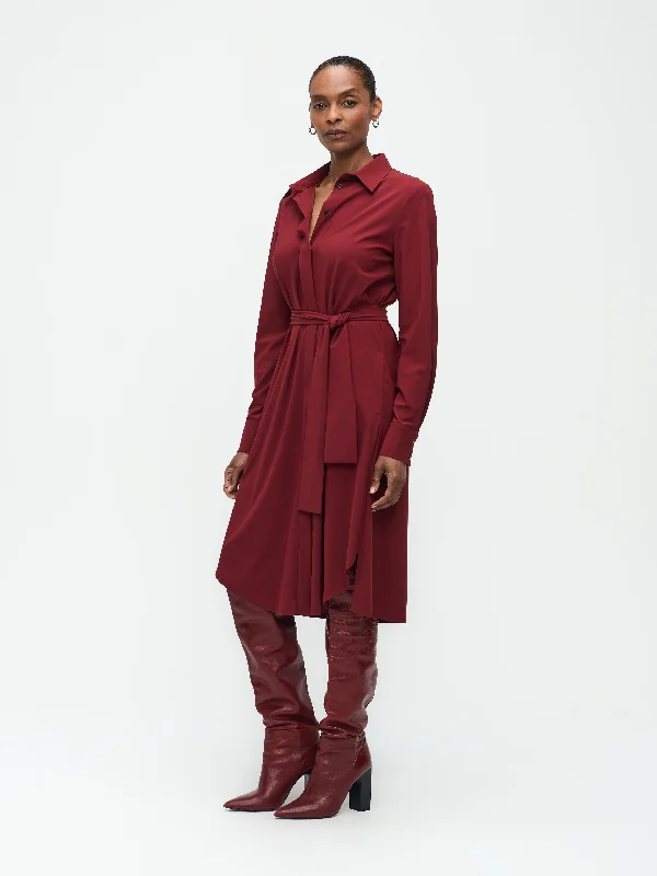 Layla Dress Technical Jersey | Amaranto Casual Jersey Blouse