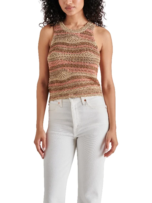 HANNAH SWEATER TAUPE MULTI Fleece Sweater Nylon Polyester