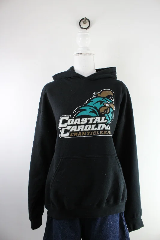 Vintage Coastal Carolina Hoodie (L) Hoodie with Relaxed Fit Easy Casual