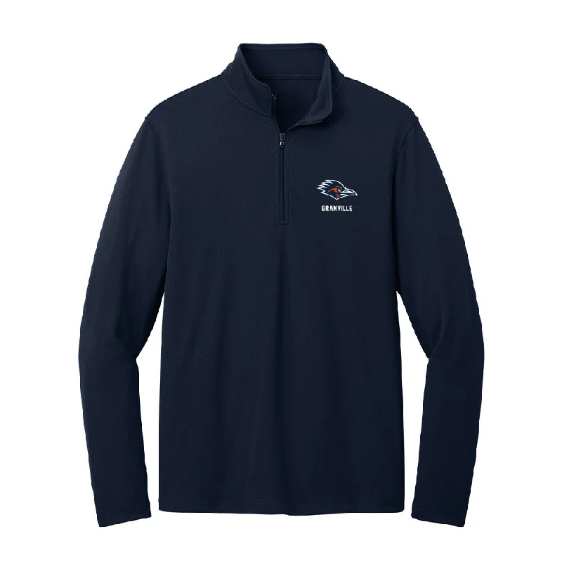 UTSA - NCAA Women's Soccer : Alexandra Granville - Lightweight Quarter Zip Jacket Tailored Jacket Straight Jacket A-Line Jacket