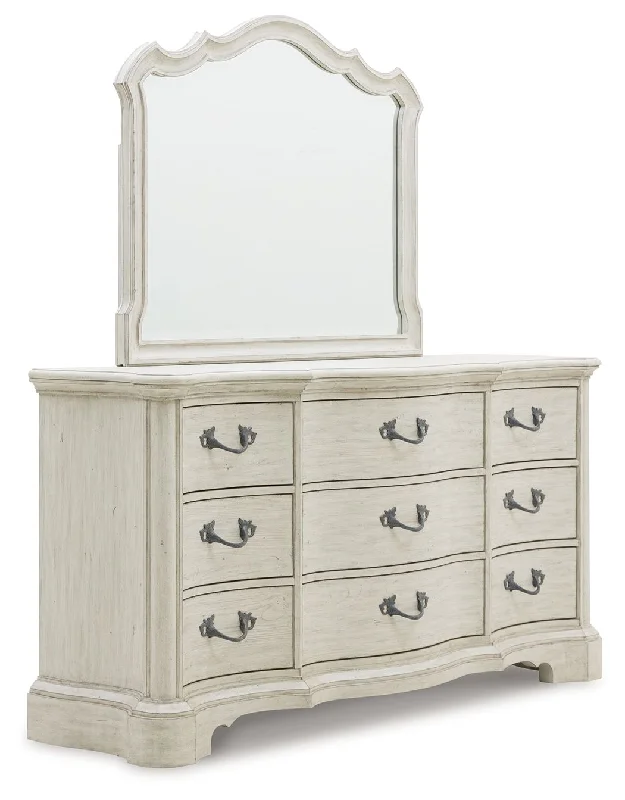 Arlendyne - Antique White - Dresser And Mirror Tunics Floral girly