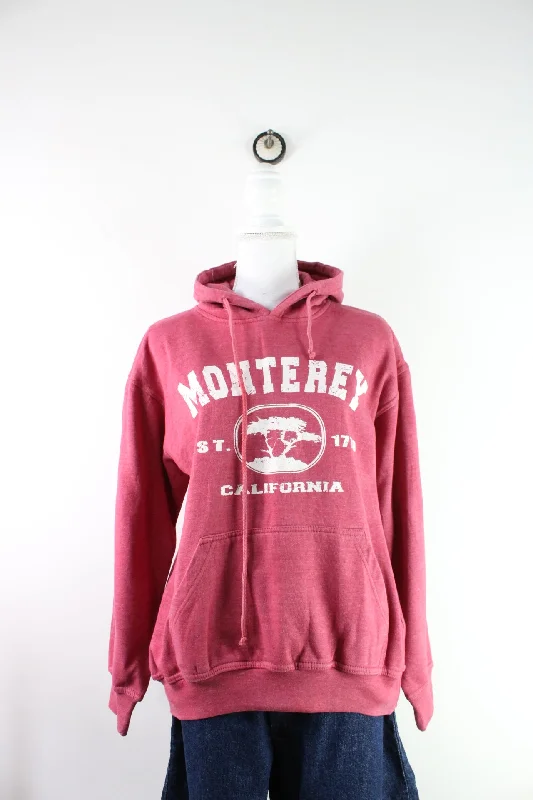 Vintage Monterey Hoodie (M) Hoodie with Longline Fit Extended Stylish