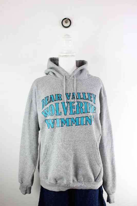 Vintage Champion Hoodie (M) Hoodie with Front Slit Layering Stylish