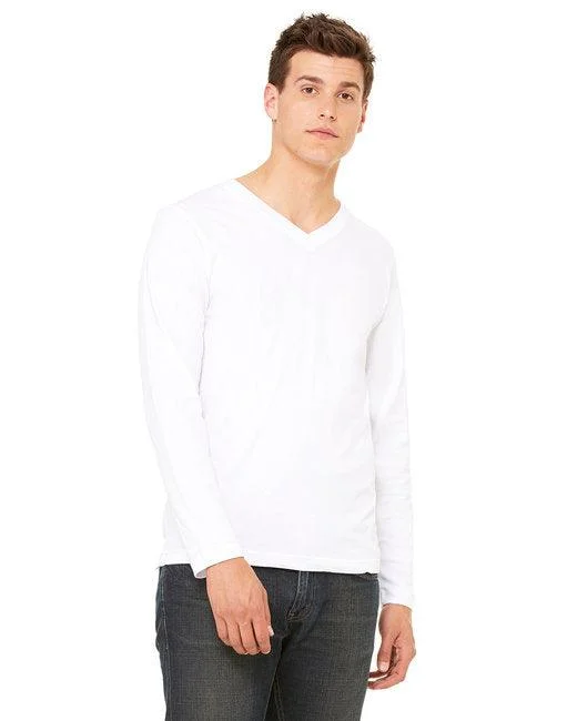 Bella + Canvas Unisex Jersey Long-Sleeve V-Neck T-Shirt 3425 Classic Jersey Tee