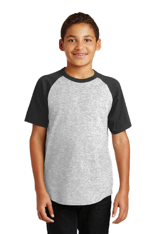 Sport-Tek Youth Short Sleeve Colorblock Raglan Jersey. YT201 Bamboo Jersey Tee