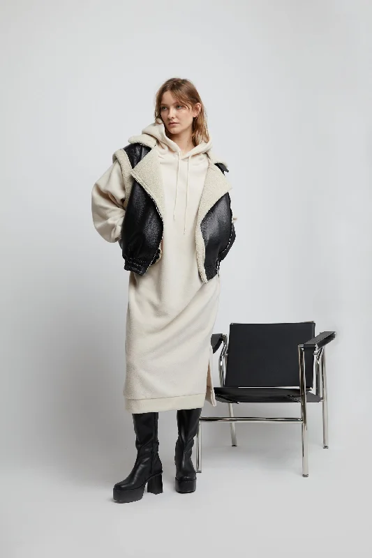 HOODIE DRESS Hoodie with Hood Adjustable Protection