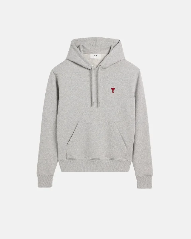 Hoodie Ami De Coeur Rouge Grey Hoodie with Hood Adjustable Protection