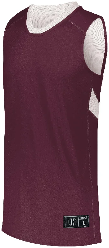 MAROON/WHITE